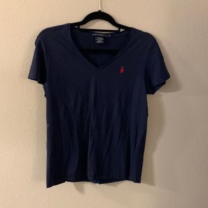 Navy blue v neck tshirt